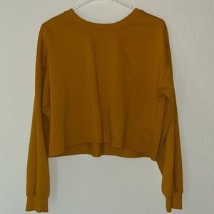 Yellow cropped top